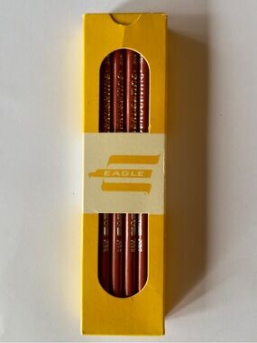 Vintage Eagle Draughting 314 Pencils in Original Yellow Box
